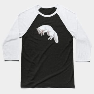 Arctic Fox Pounce Baseball T-Shirt